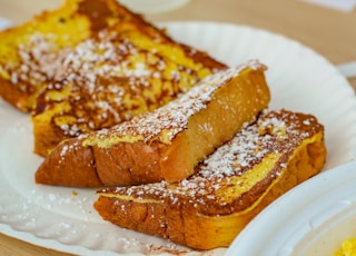 brown bread on white ceramic plate