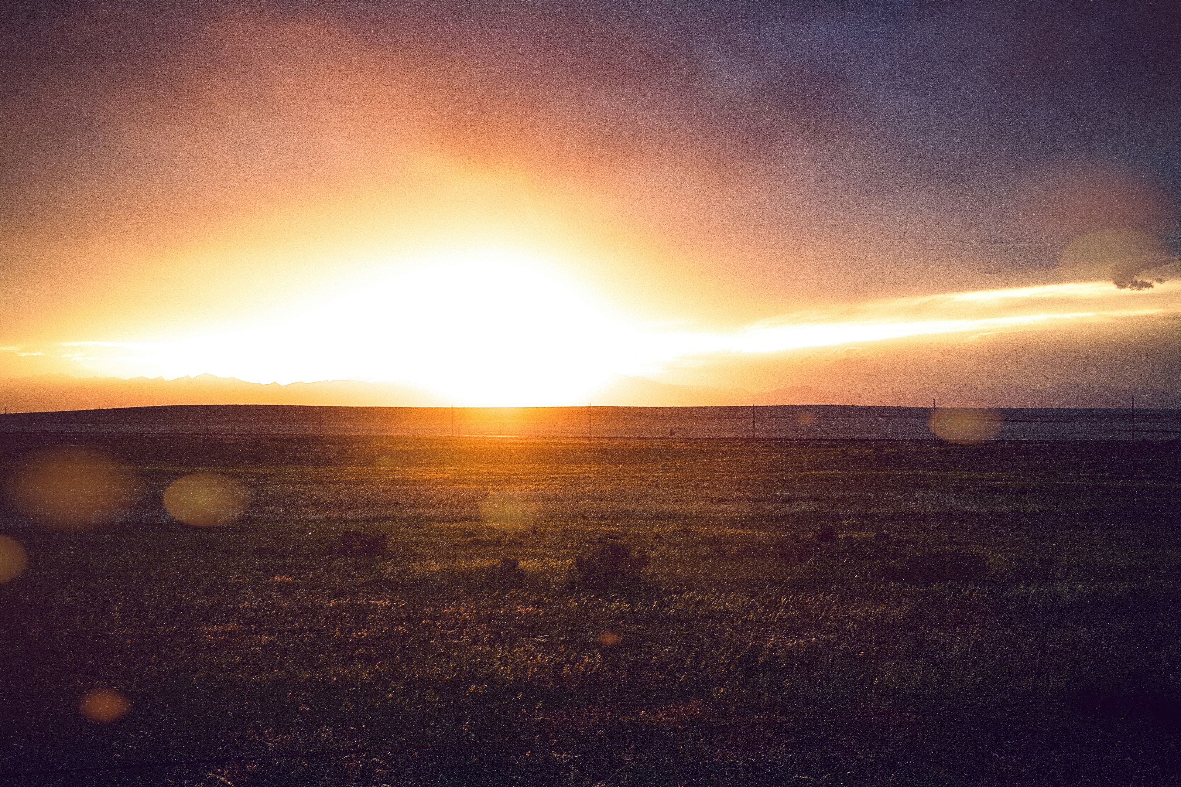 sunset filling a picture