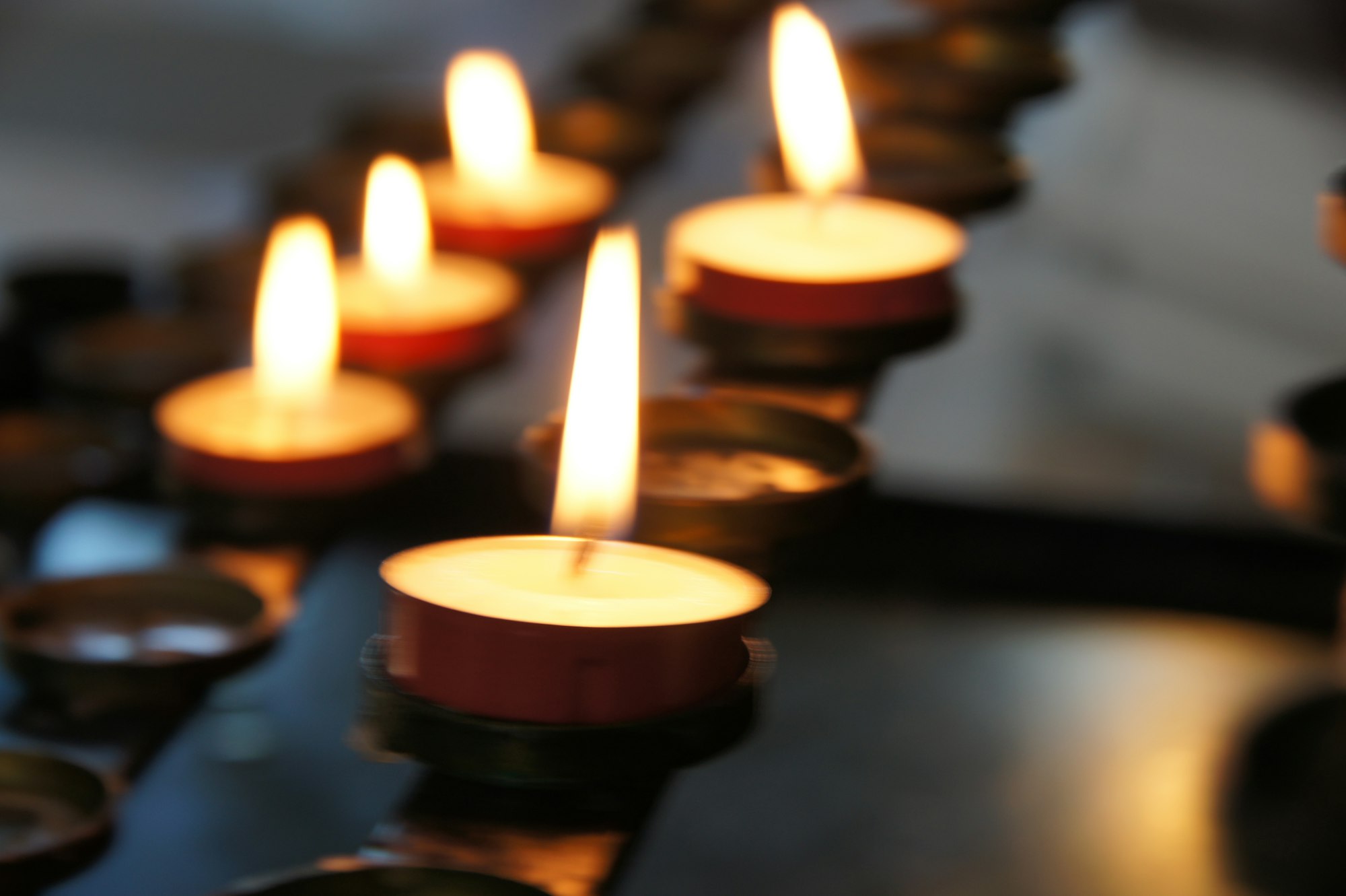 Candles in a church