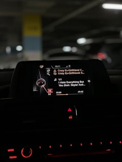 black digital device at 2