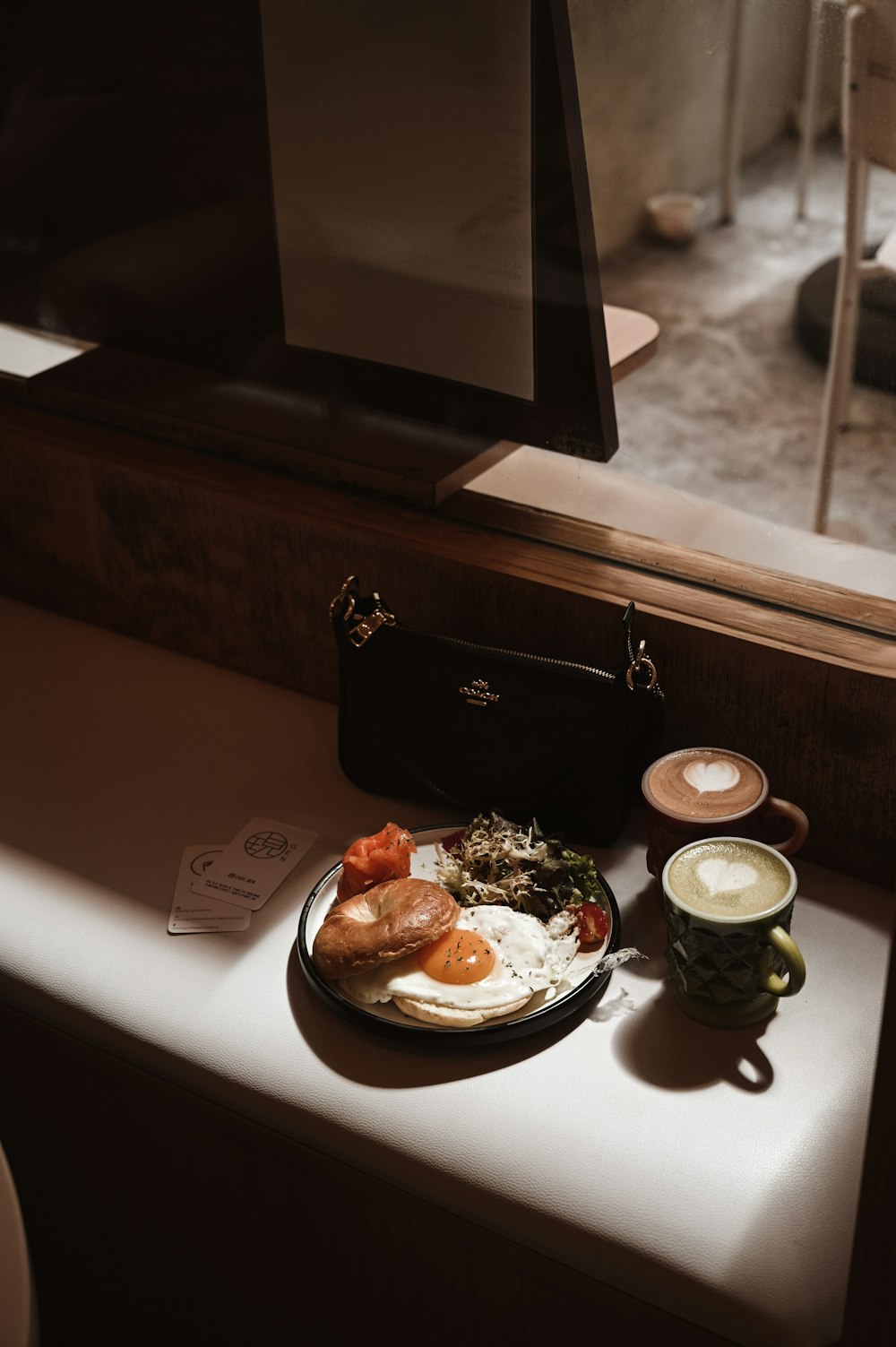 white ceramic plate with food on table