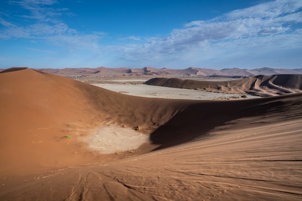 Brown sand under blue sky during daytime — Sossusvlei & the Namib, Namibia
