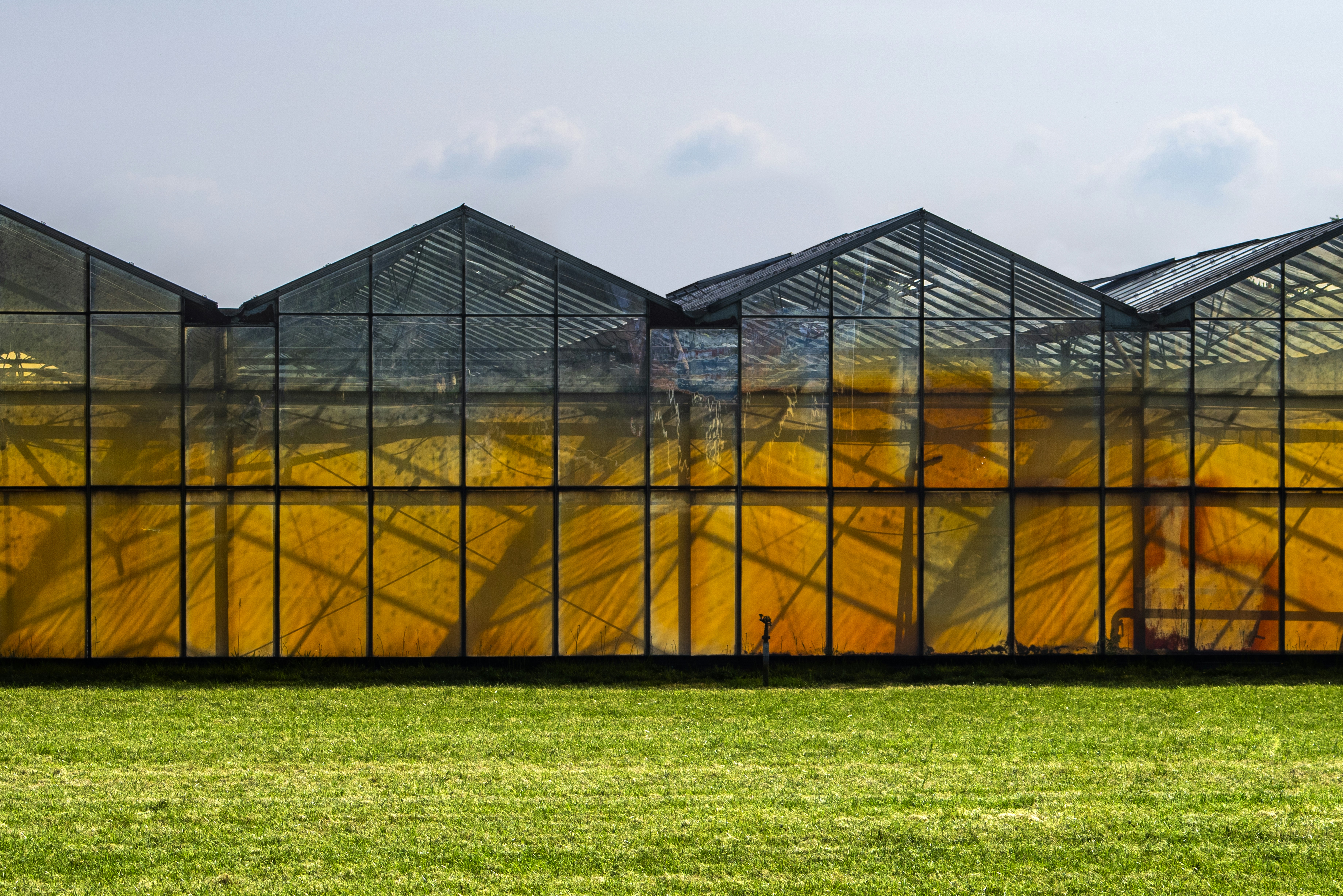 brown tent on green grass field during daytime