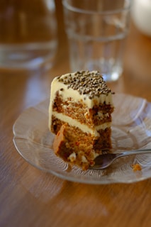 chocolate cake on white ceramic plate