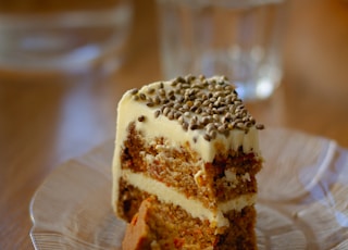 chocolate cake on white ceramic plate