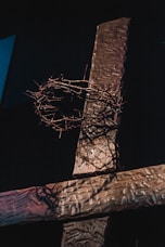 brown concrete building during night time