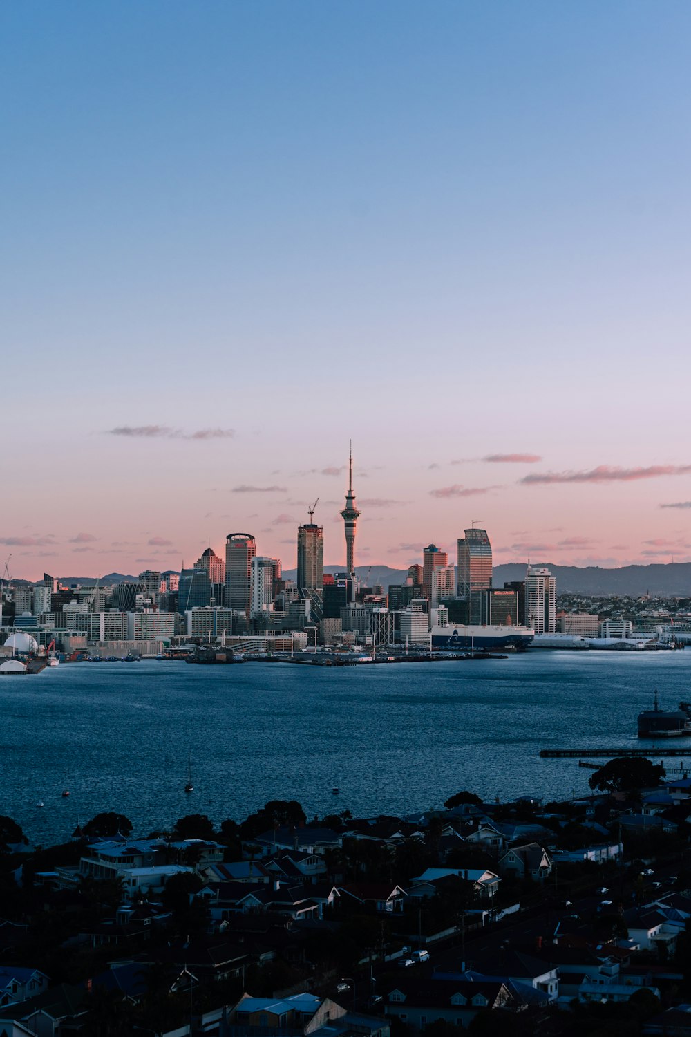 city skyline across body of water during daytime