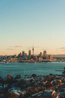 city skyline across body of water during daytime