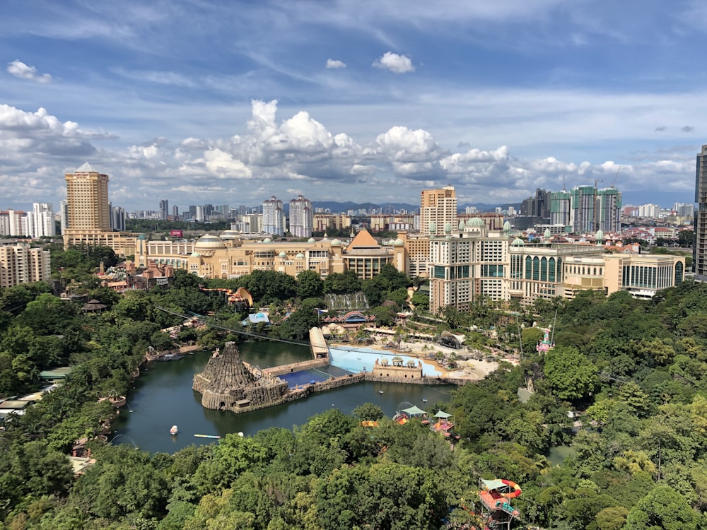 aerial view of city buildings during daytime