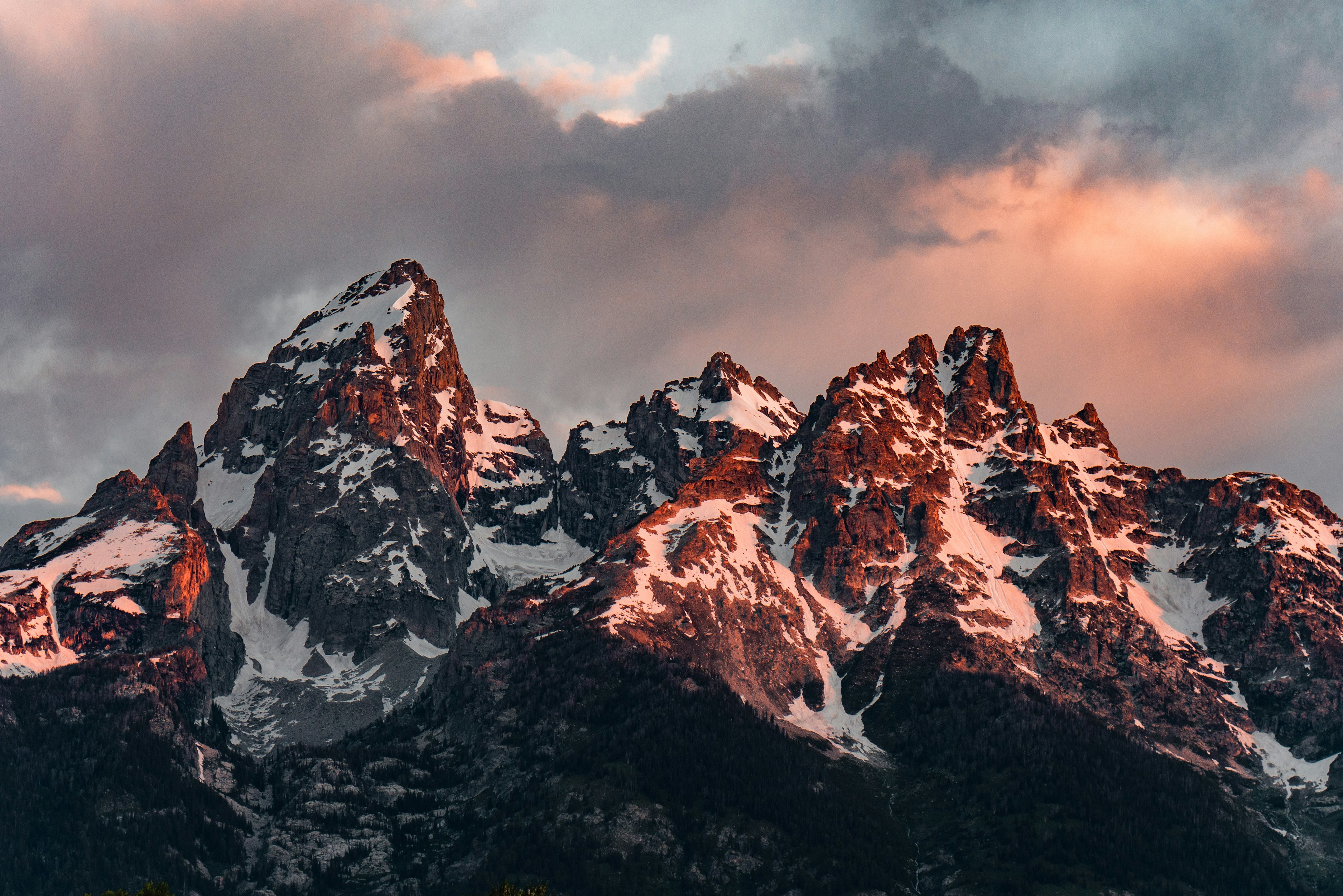 Mountains at sunset