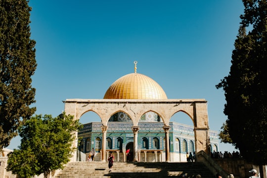 white and brown dome building under blue sky during daytime in Dome of the Rock Israel