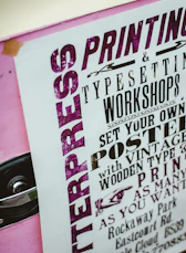 white and pink labeled box