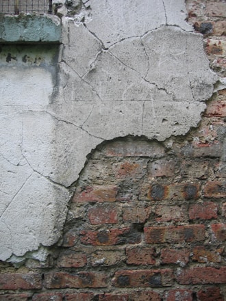 gray and brown brick wall
