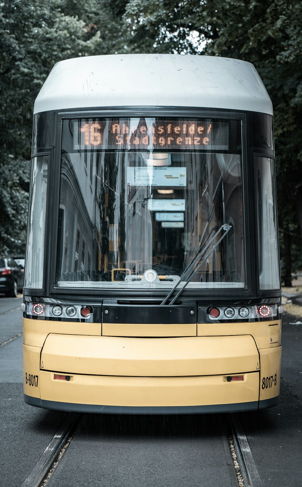 yellow and black train during daytime