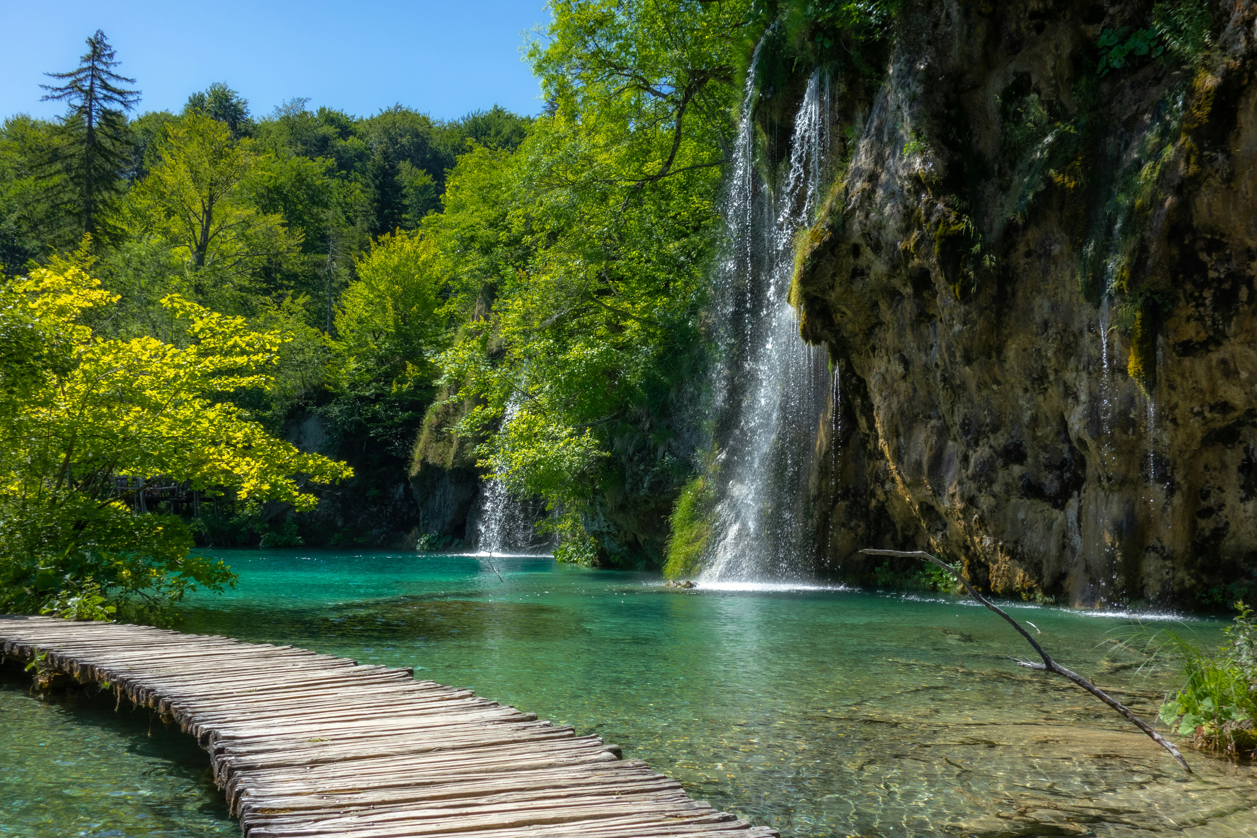 Plitvice lakes in Croatia in October