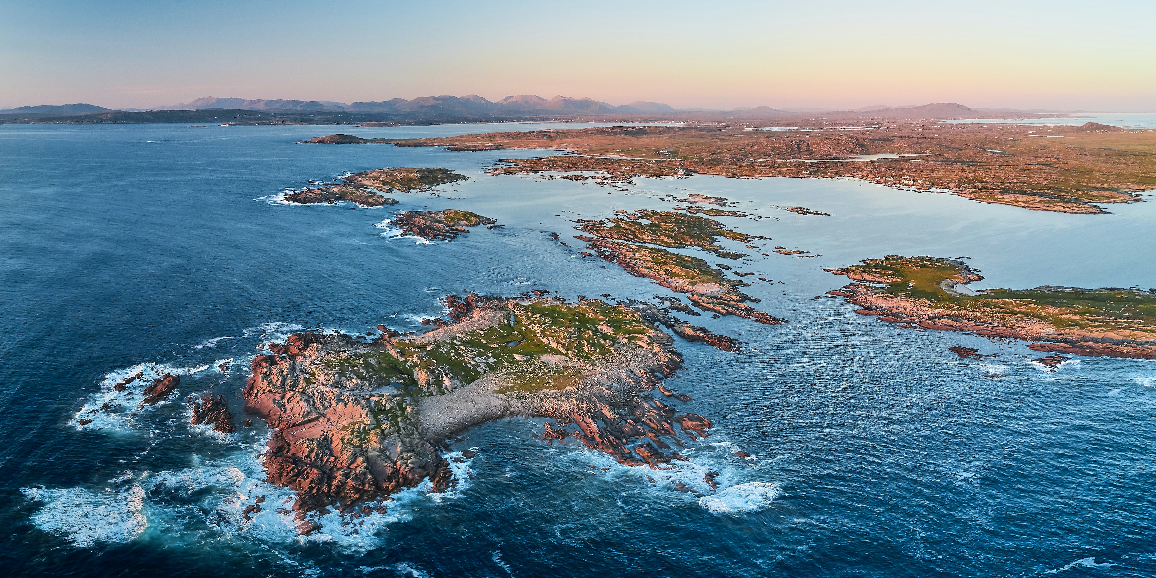 Irish west coast using a drone