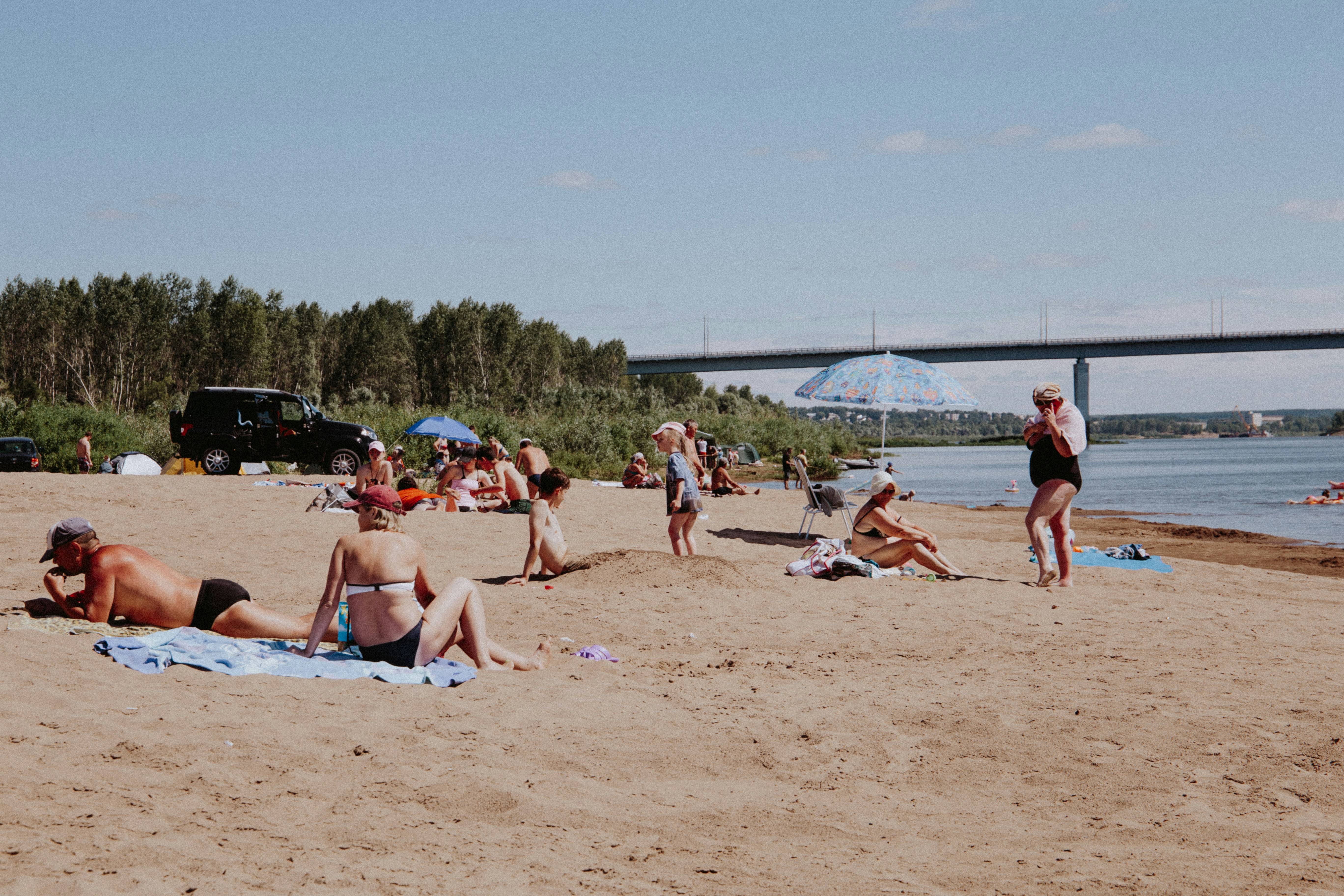 people on beach during daytime