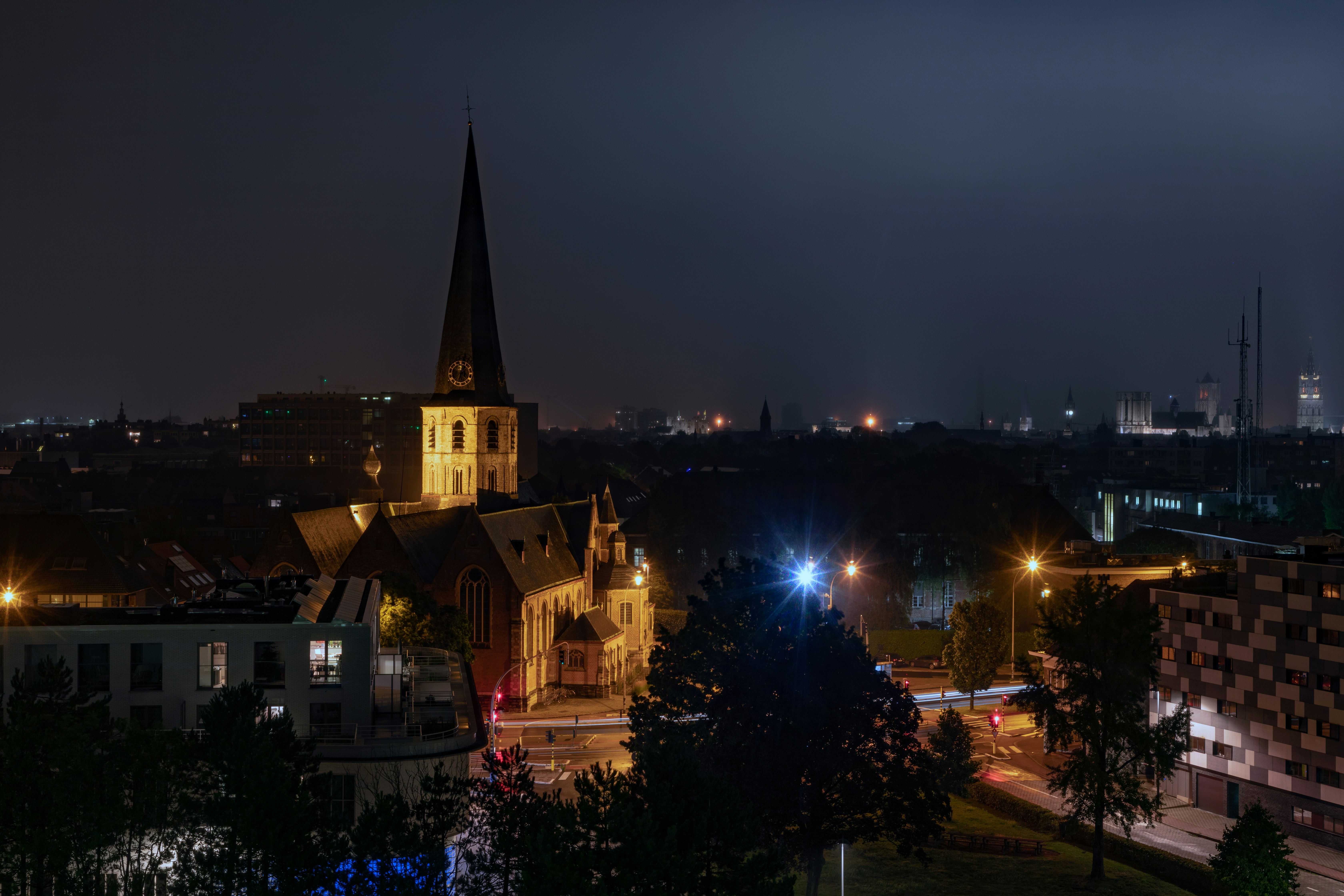 Nightscape in Ghent.