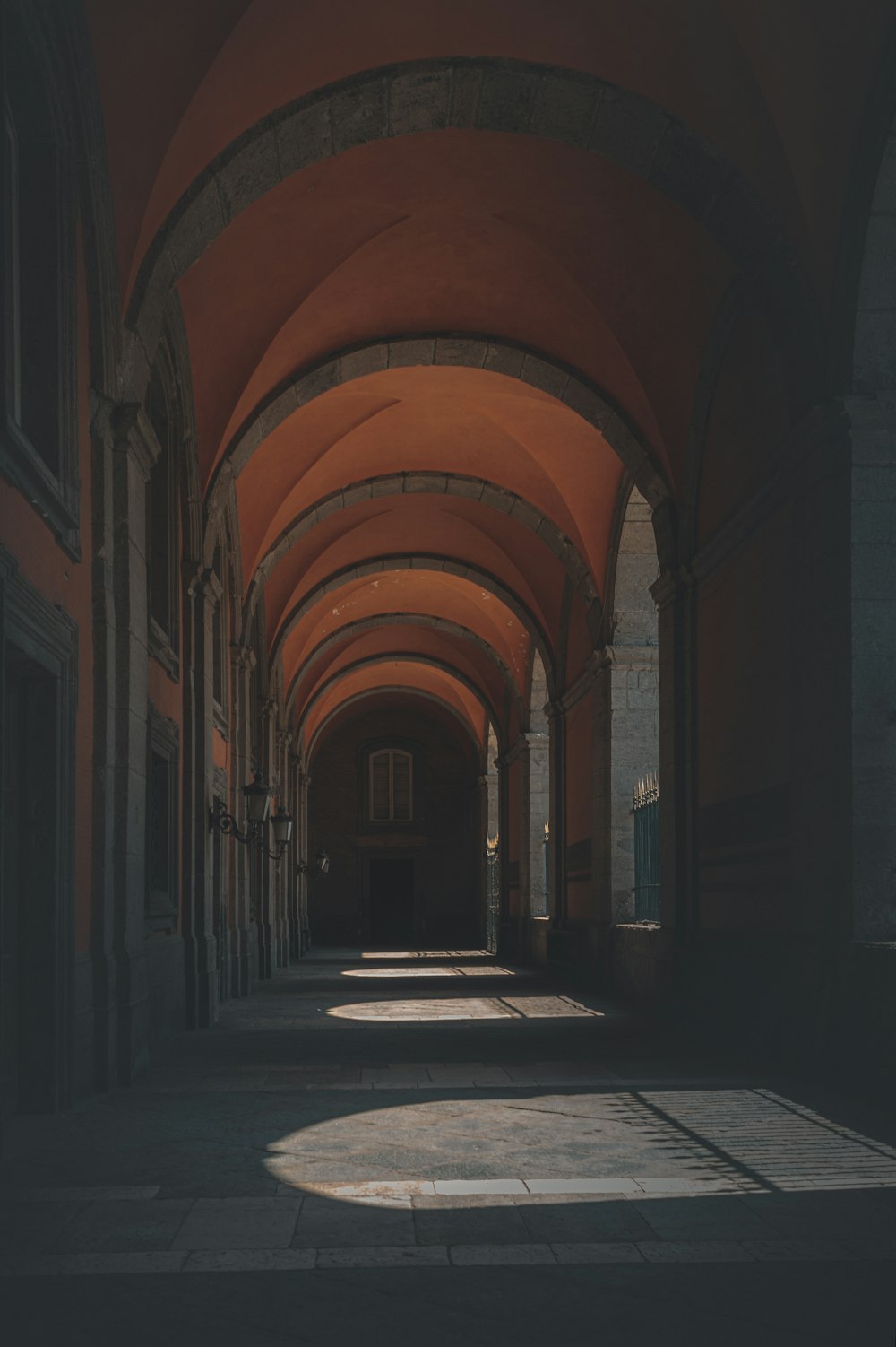 empty hallway with lights turned on during daytime