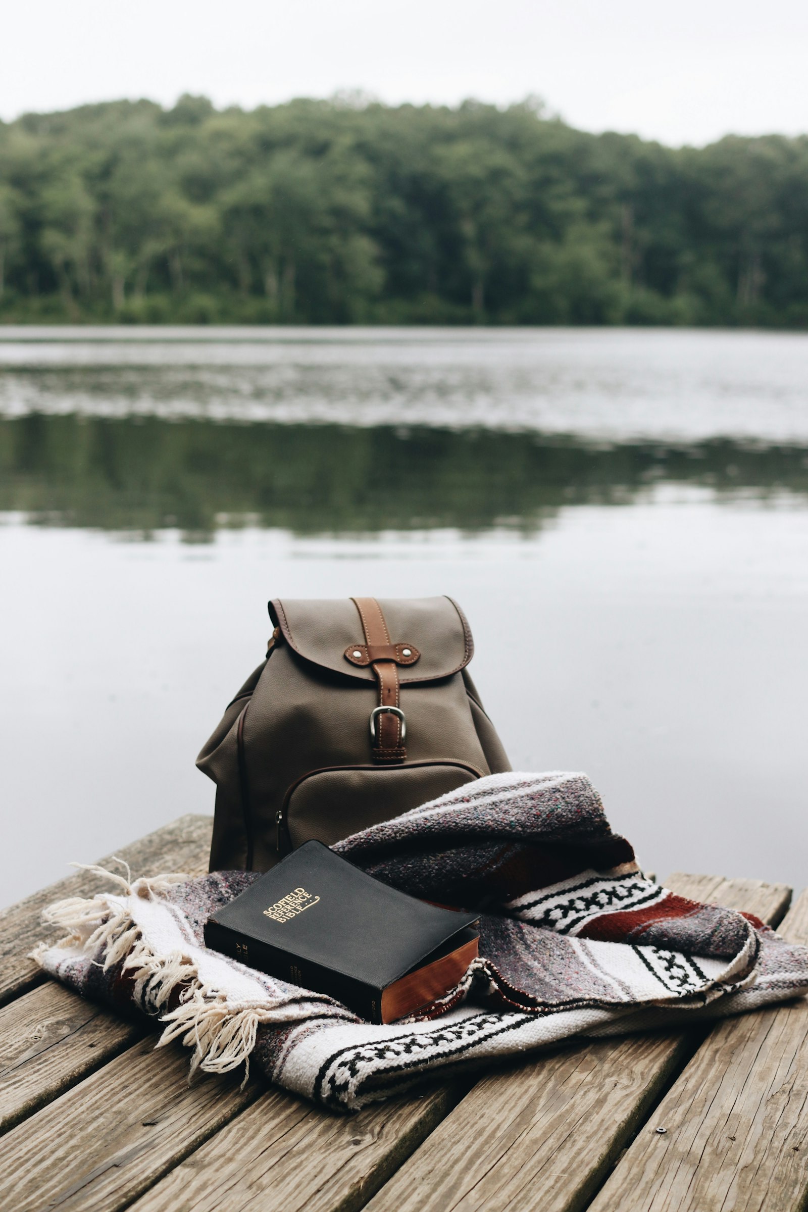 Canon EOS 80D + Canon EF 40mm F2.8 STM sample photo. Brown leather backpack on photography