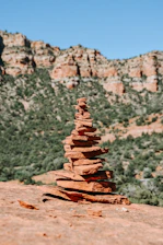 brown and gray rock formation