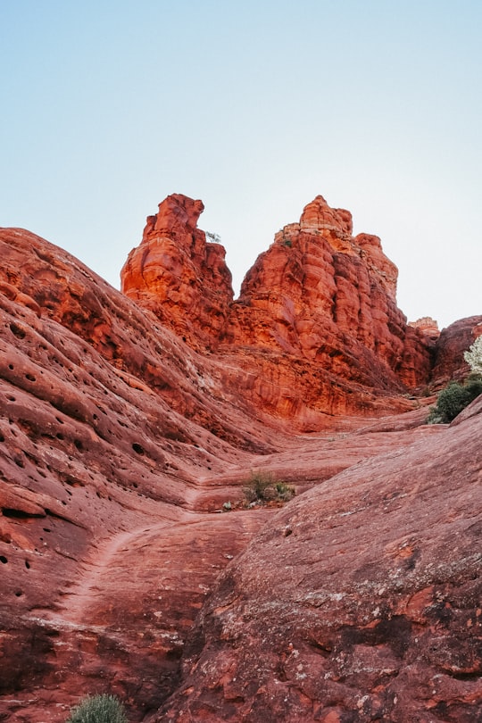 brown rocky mountain under blue sky during daytime in Sedona United States