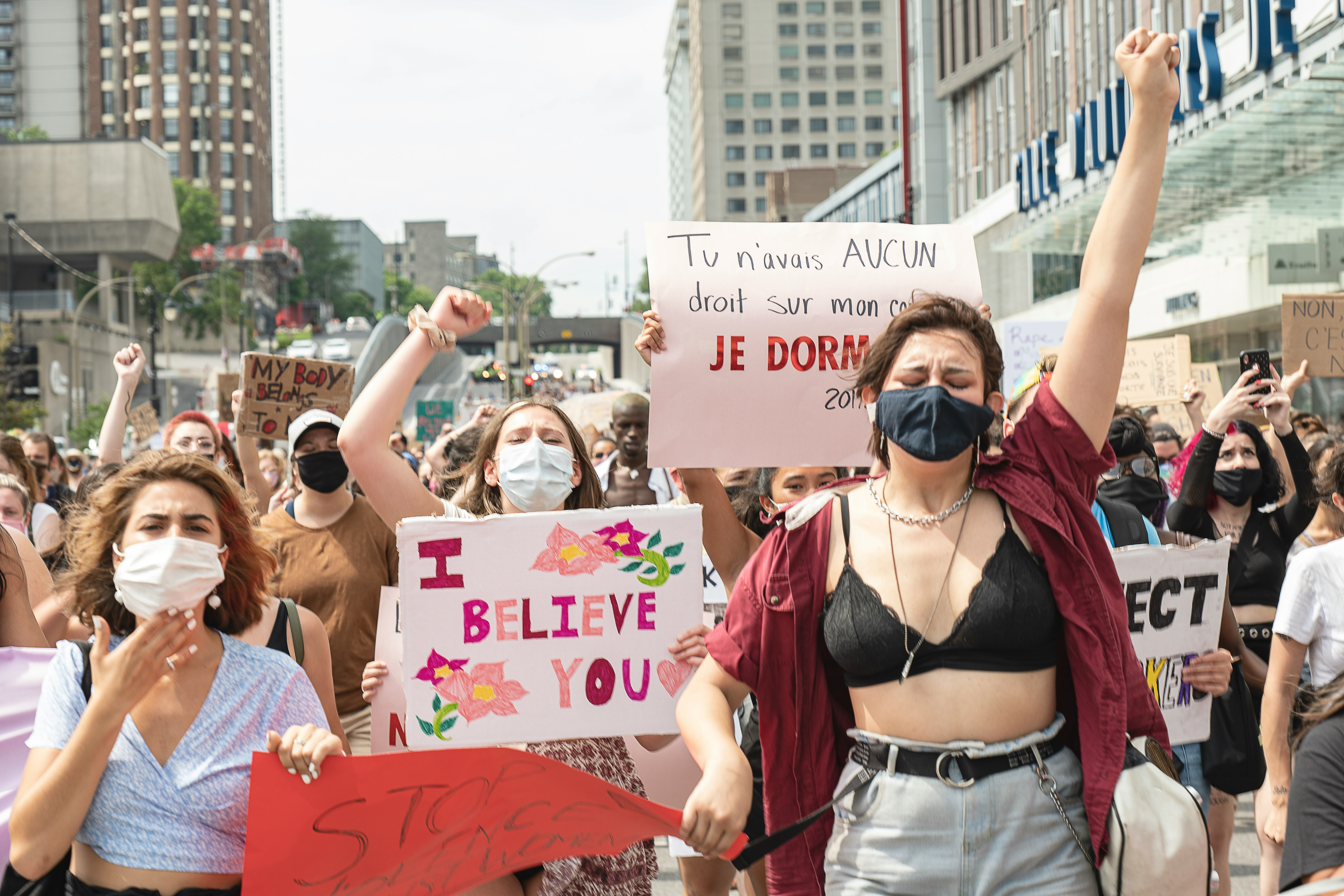 Manifestation contre les agressions sexuelles - dimanche 19 juillet 2020 - Montréal