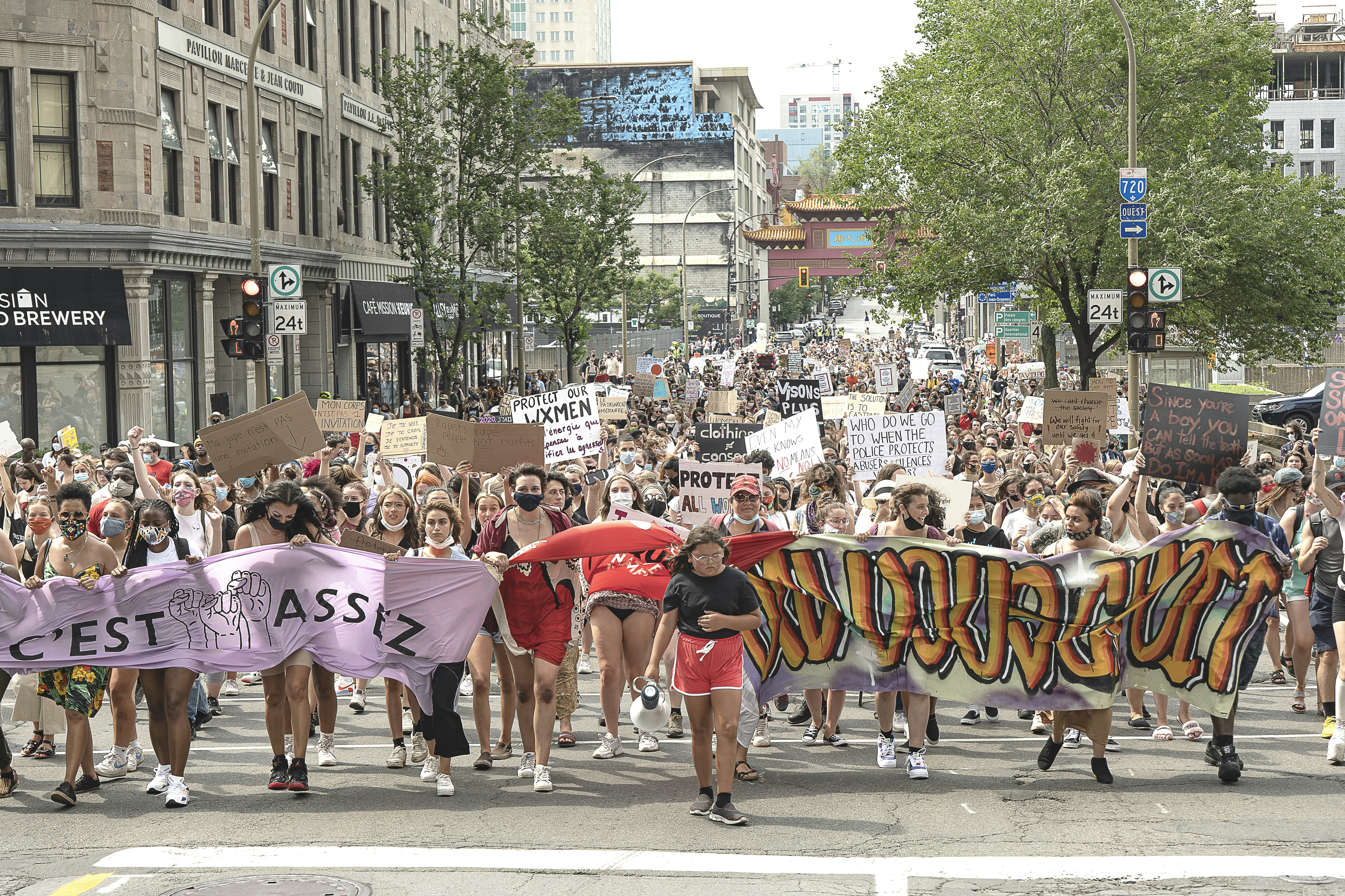 Manifestation contre les agressions sexuelles - dimanche 19 juillet 2020 - Montréal