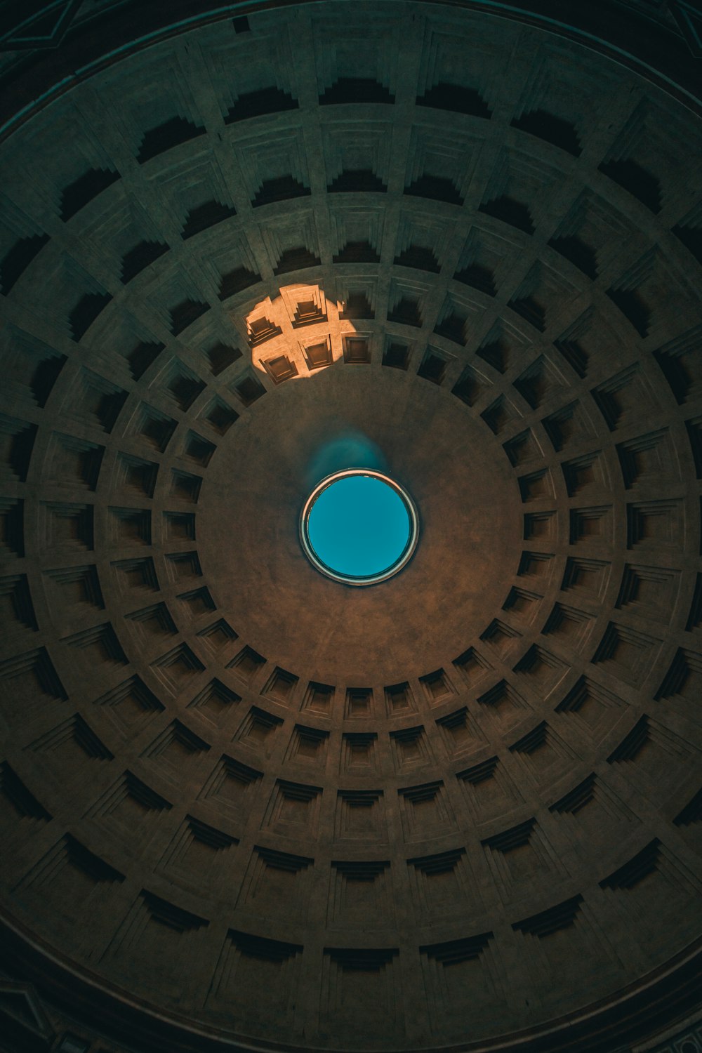 brown and black dome ceiling