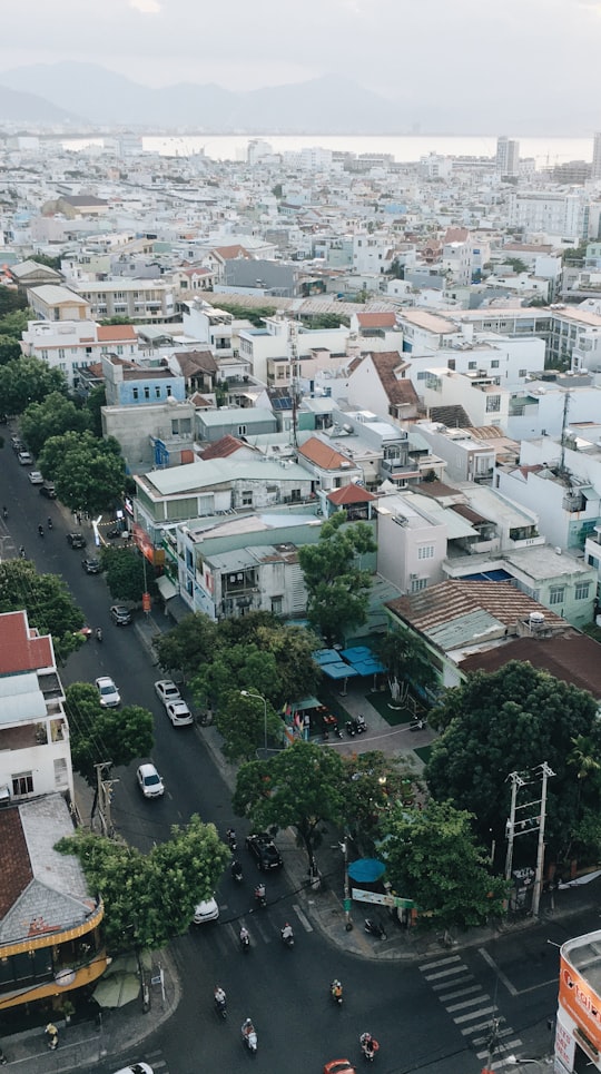 aerial view of city buildings during daytime in 92 Đường Quang Trung Vietnam