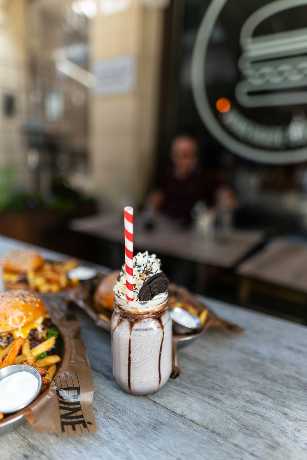 ice cream on brown cone