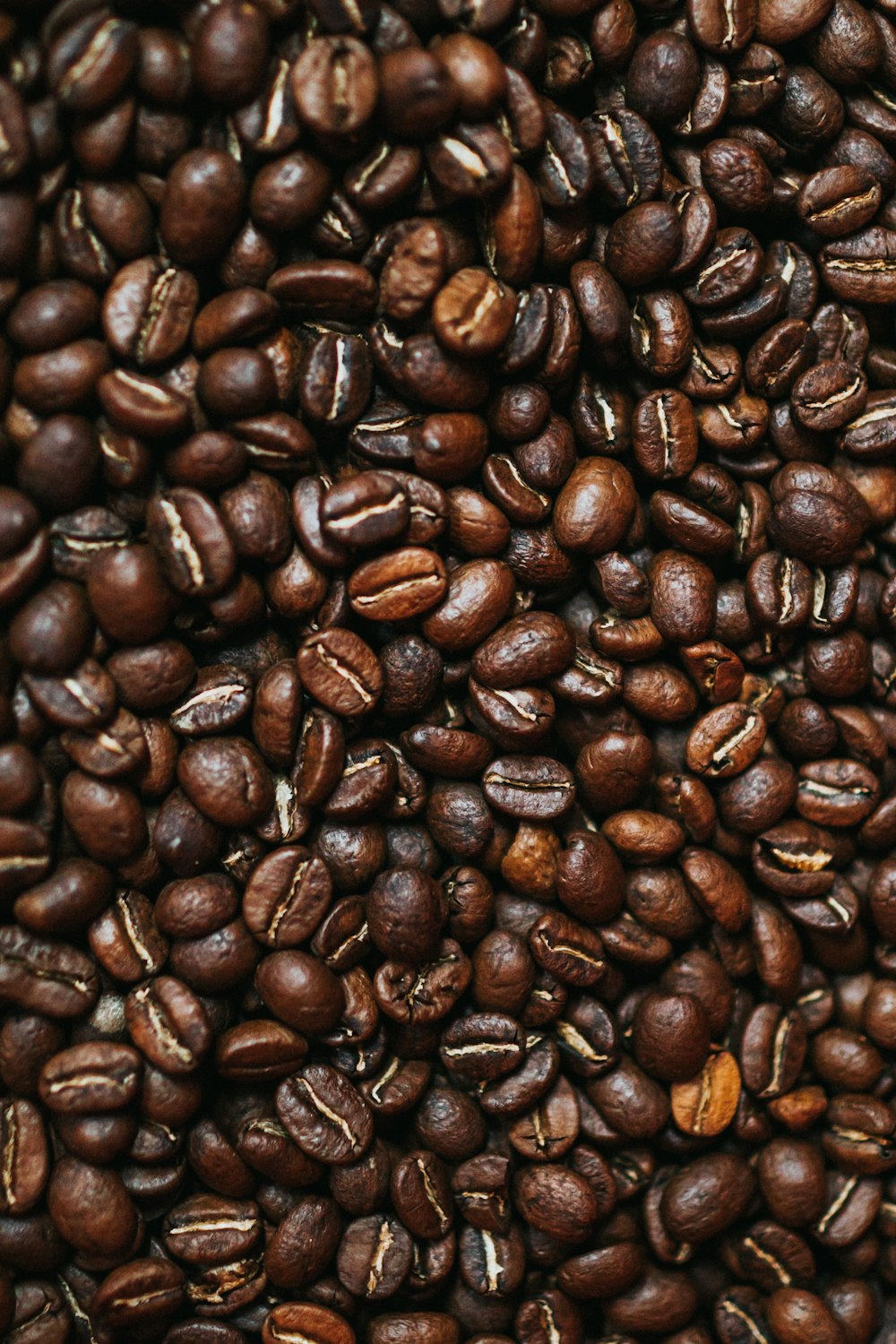 coffee beans on brown wooden table