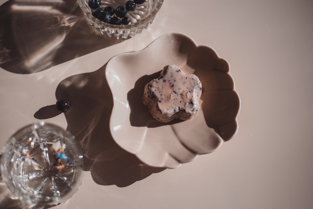 chocolate cake on white ceramic plate