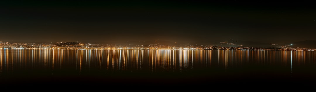body of water during night time
