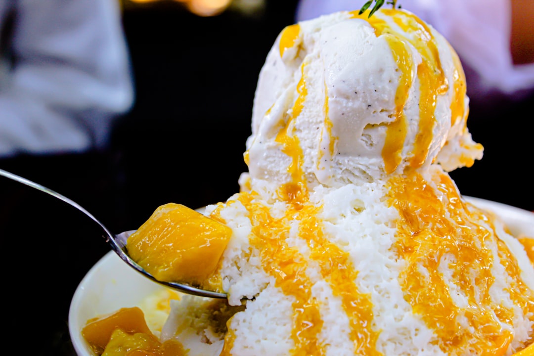 Mango Ice Cream Sundae