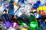 sprite plastic bottle on table