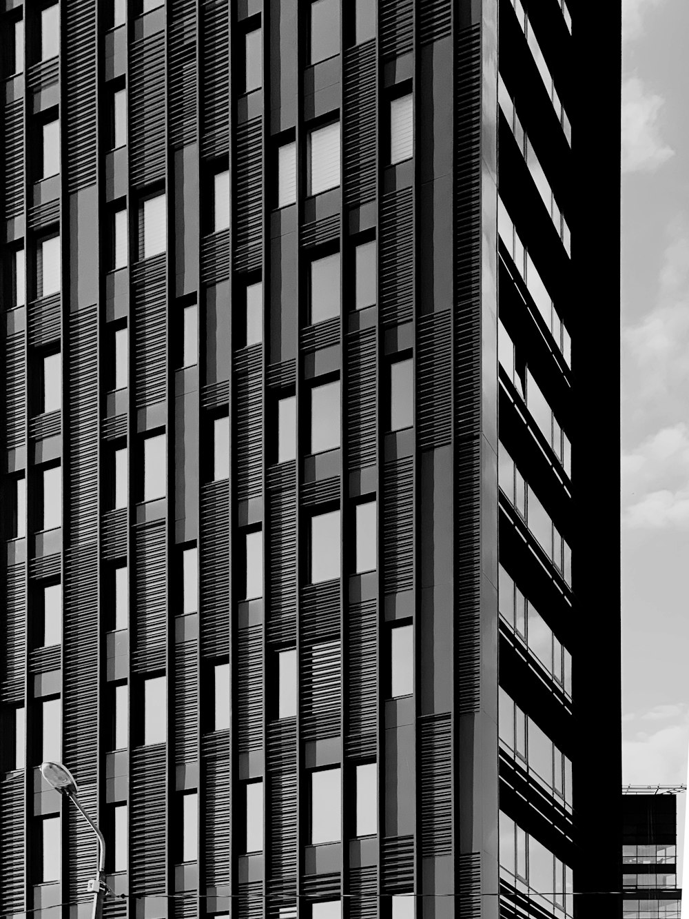 white and black concrete building