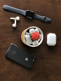 apple watch beside silver ipad and apple watch