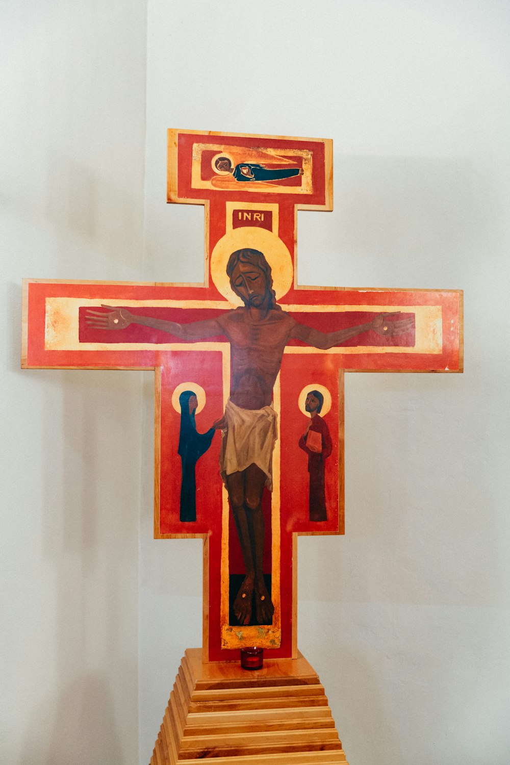jesus cristo na decoração da parede da cruz
