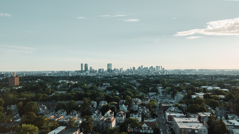 aerial view of city buildings during daytime