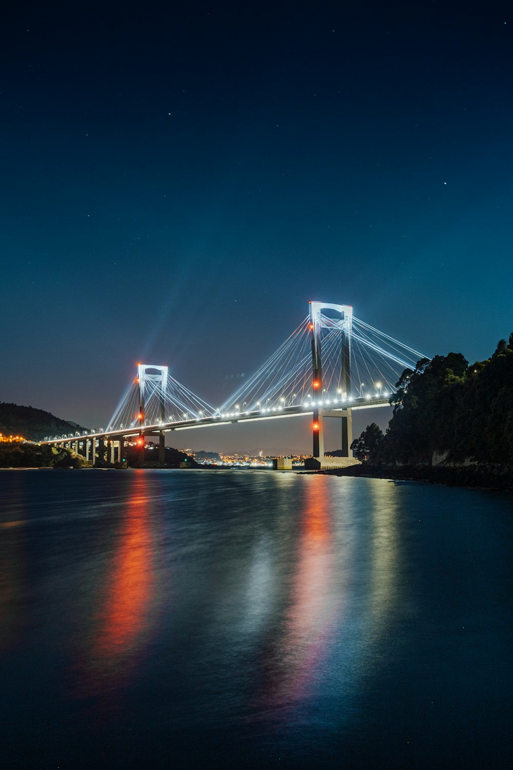 golden gate bridge during night time