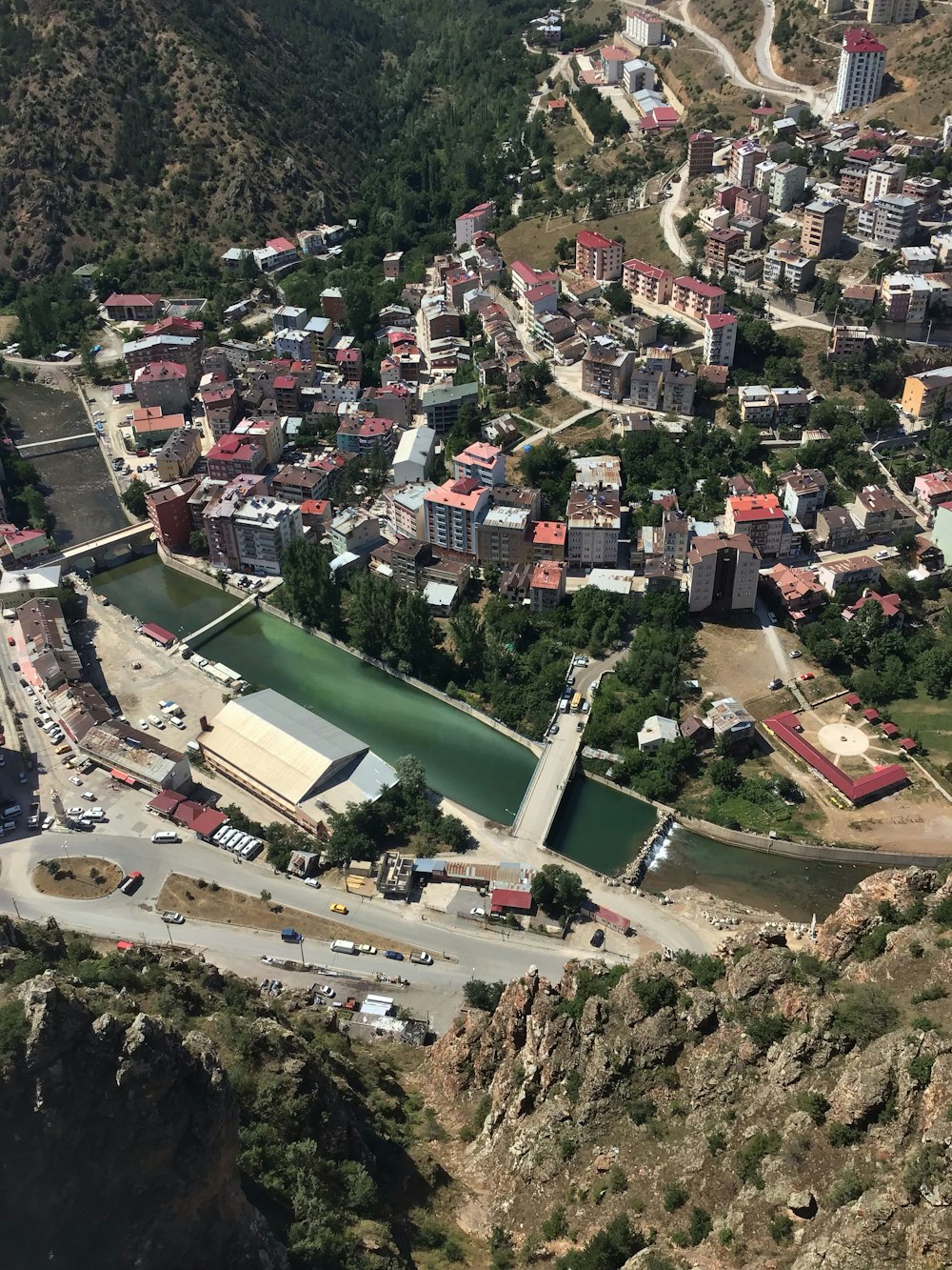 aerial view of city buildings during daytime