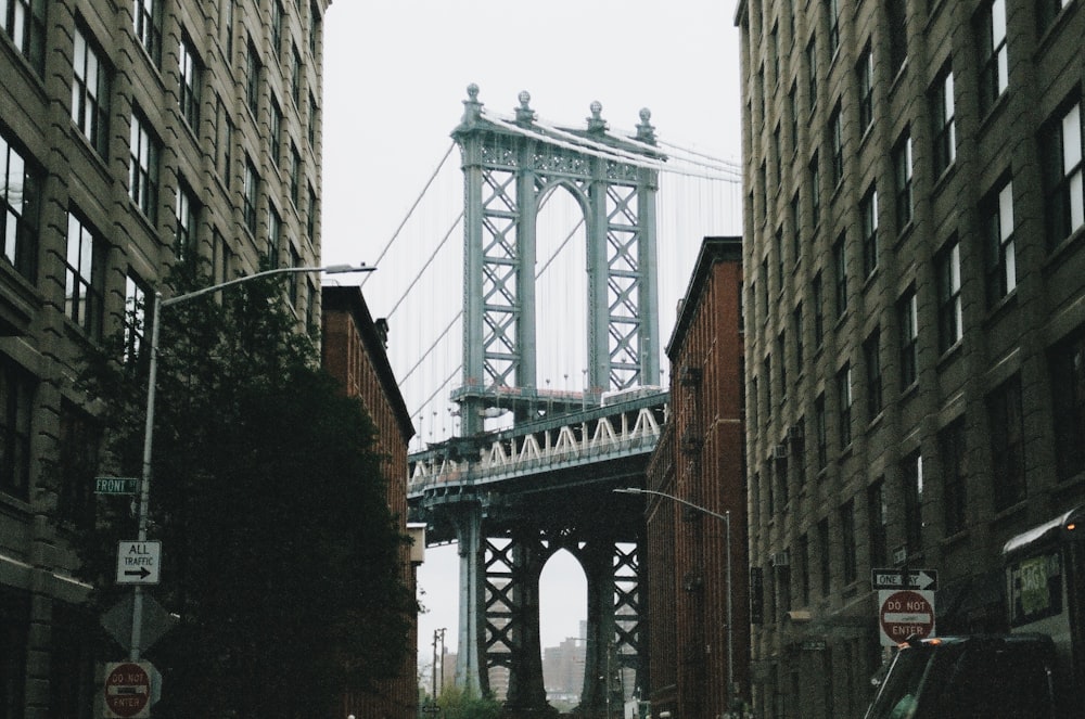 white bridge under white sky during daytime