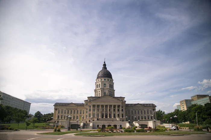 Kansas State Capitol dome and grounds