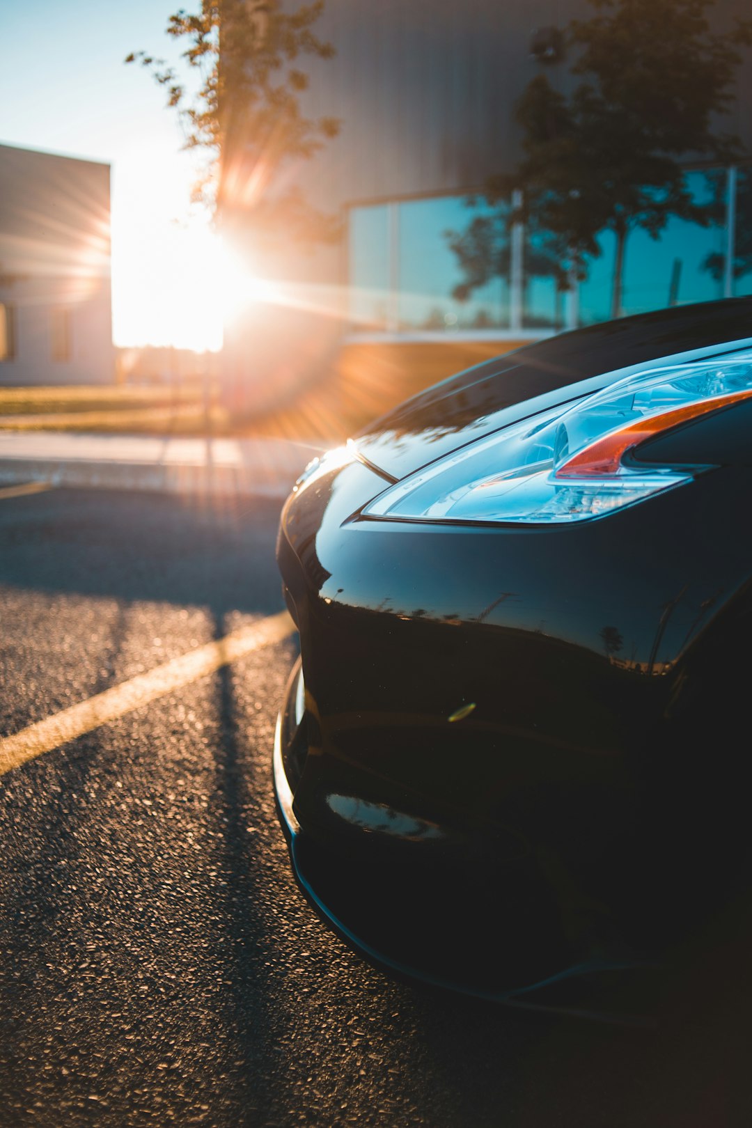 black car on road during daytime