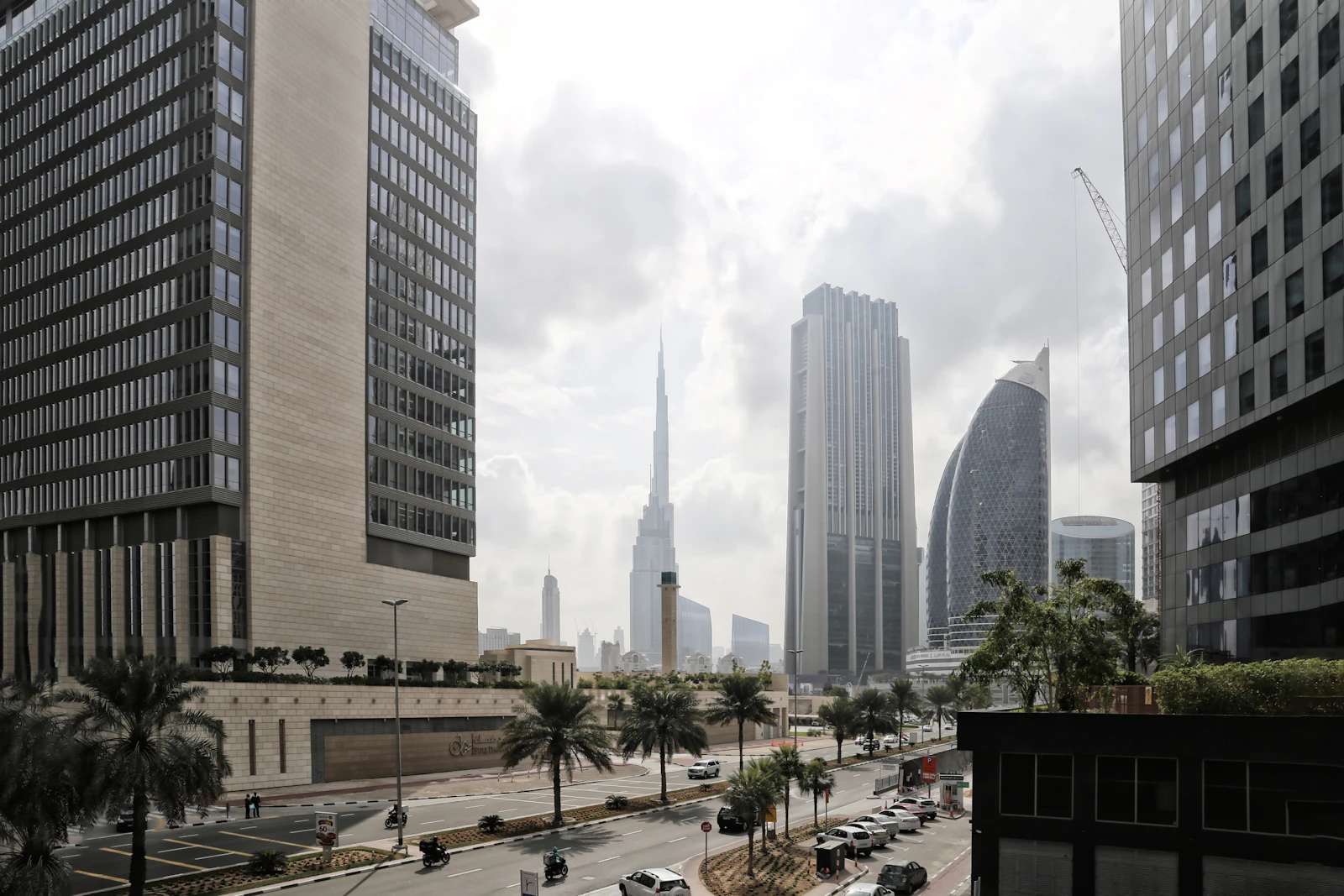 Dubai Financial District glass towers symbolising UAE business banking