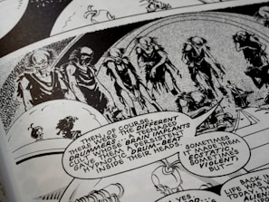 An experimental comic page where AI and hand-drawn elements merge to depict a surreal dream sequence.