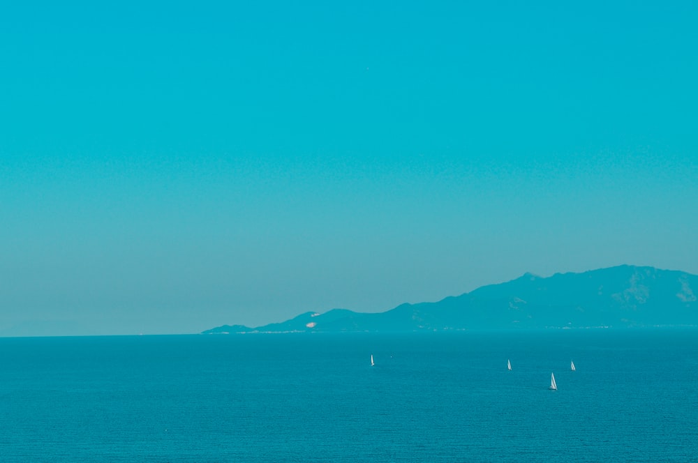 blue sky over body of water