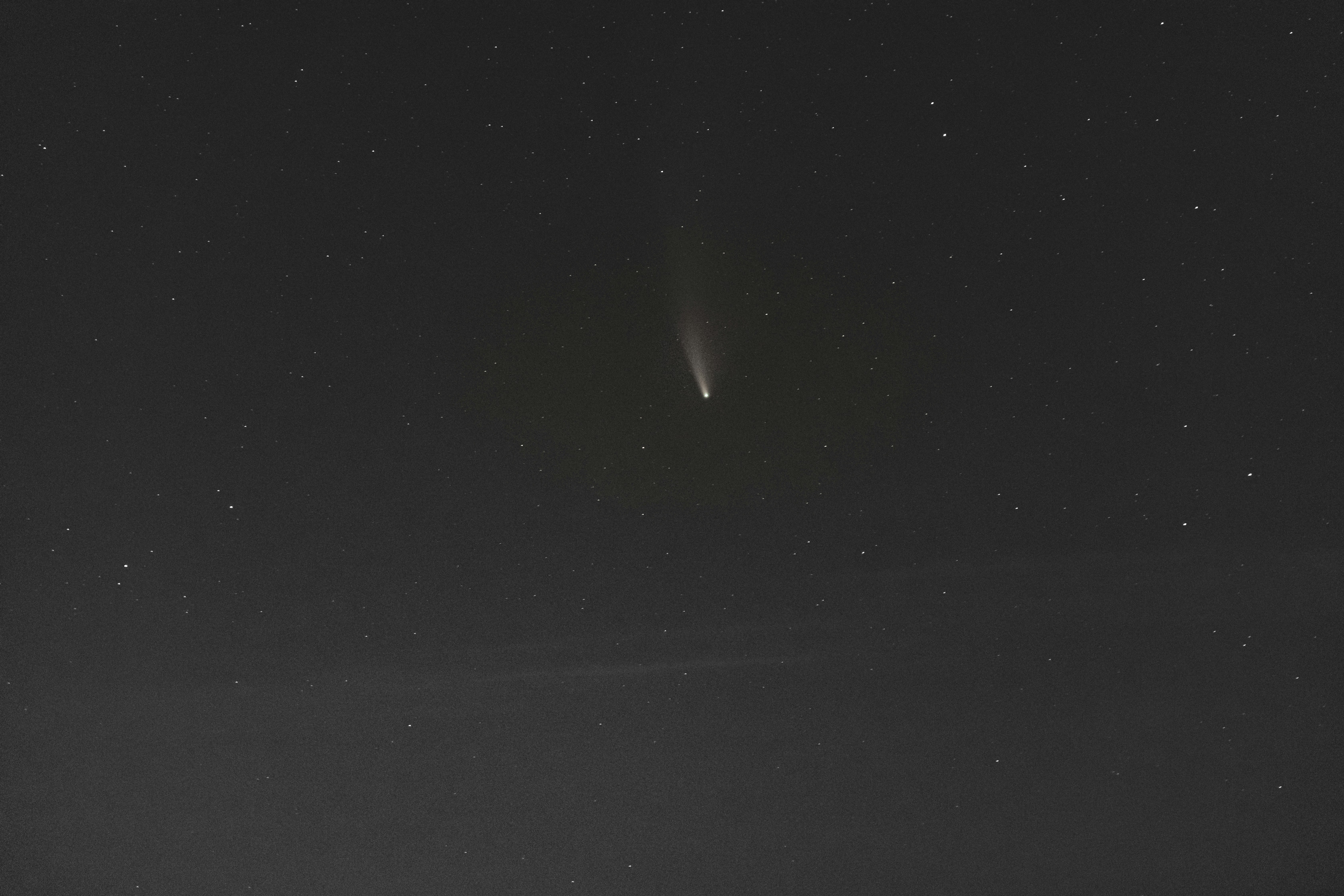 black and white starry night sky comet teams background