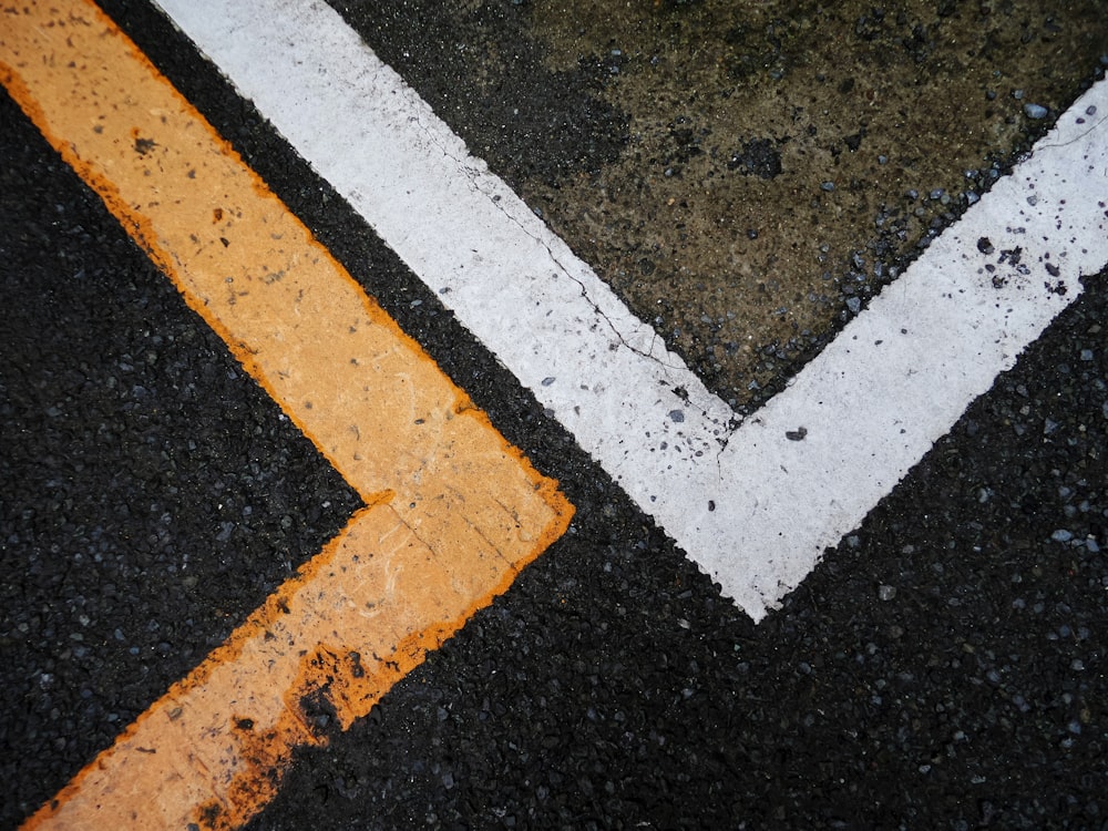 white and black concrete road